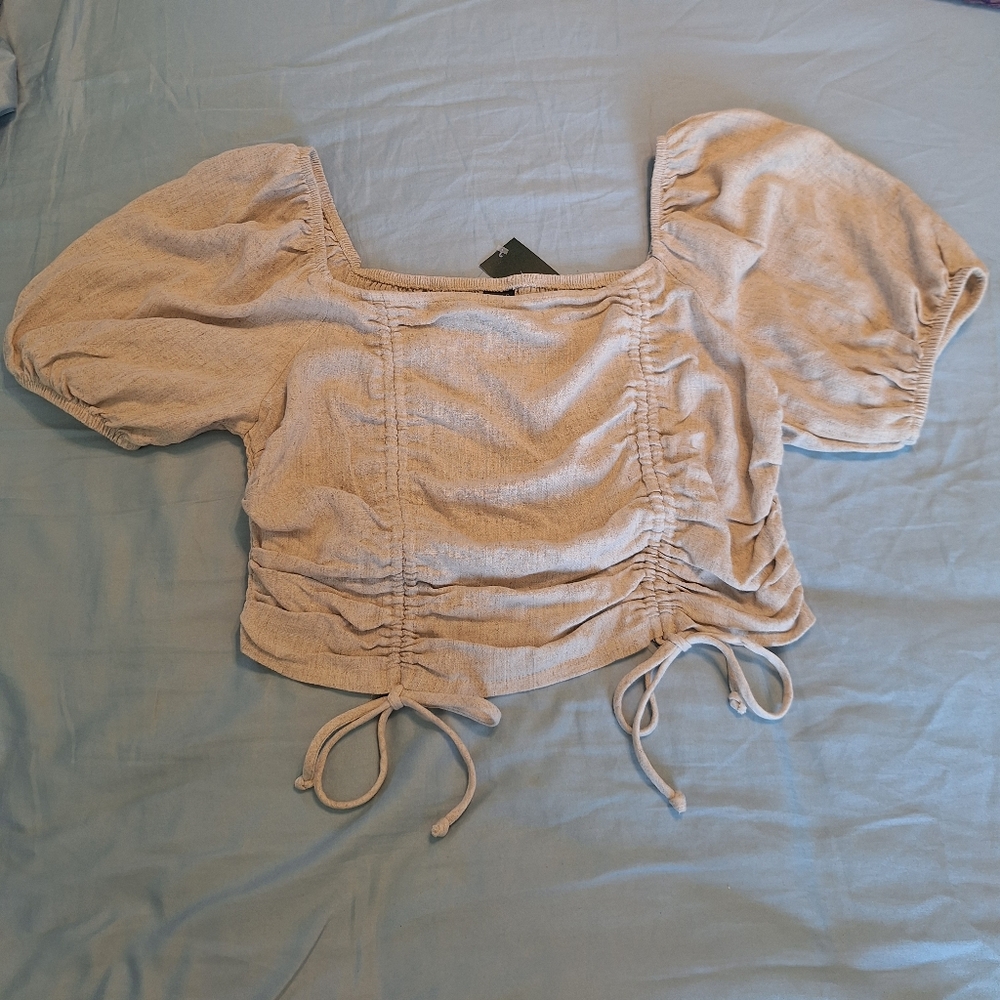 Wild Fable Shortsleeve Crop Top, size Large